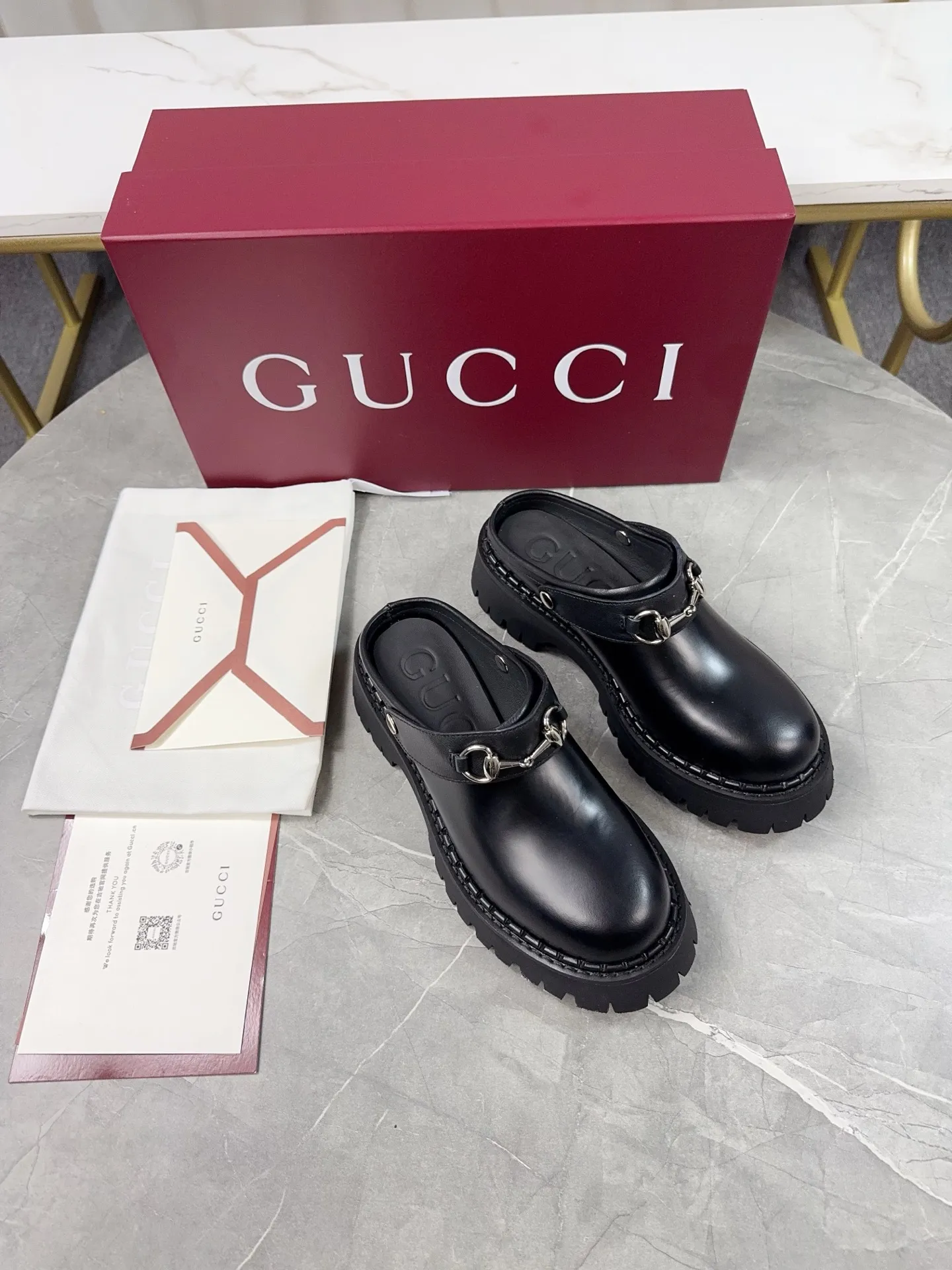 p500🐮🐮Gucci2024 new model, double GG groove thick-soled Loaf platform shoes. The original version is made 1:1. Super beautiful quality, classic model at the counter. ❶Upper: original frosted cowhide ❷Inner lining: water-dyed cowhide ❸Feet: water-dyed cowhide ❹Outsole: ultra-light original sole ❺thick sole heightening: 3.5cn ❻Packing: original packaging ❼Number: Women's 35-42 (41 42 customized, non-returnable) Men's model: 38-46 (45, 46 customized, non-returnable)